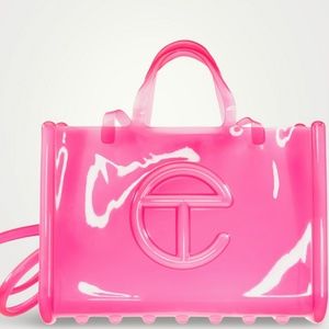 LARGE Telfar x melissa rare PINK jelly BAG